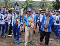 Semangati Atletnya, Bupati Ridwan Zakariah Hadiri Acara Pembukaan Porprov XIV Sultra di Kabupaten Buton
