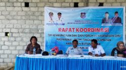 Kesbangpol Sambangi Kecamatan Kambowa, Paparkan Upaya Kewaspadaan Dini  Jelang Pemilu 2024