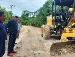 Dinas PUPR Buton Utara Wujudkan Program 100 Hari Bupati Afirudin Mathara dan Wakil Bupati Rahman Benahi Jalan Provinsi