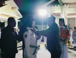 Bupati Buton Utara, Afirudin Mathara Kukuhkan 70 Paskibraka 