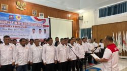 Ketua KONI Sultra Lantik Afirudin Mathara Ketua KONI Buton Utara